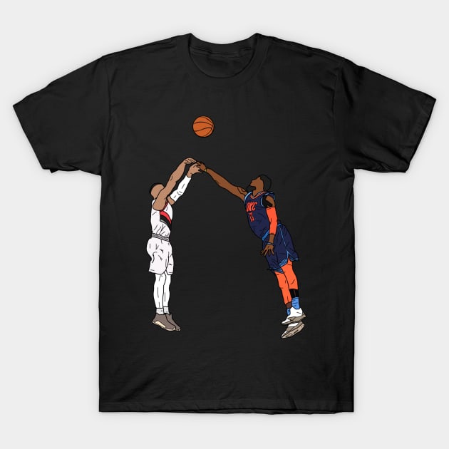 Damian Lillard Sends the Thunder home... T-Shirt by balliswife24